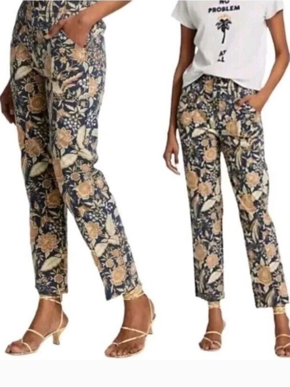 Mother The Springy Ankle Jeans Accidental Florist Floral Print Size 28